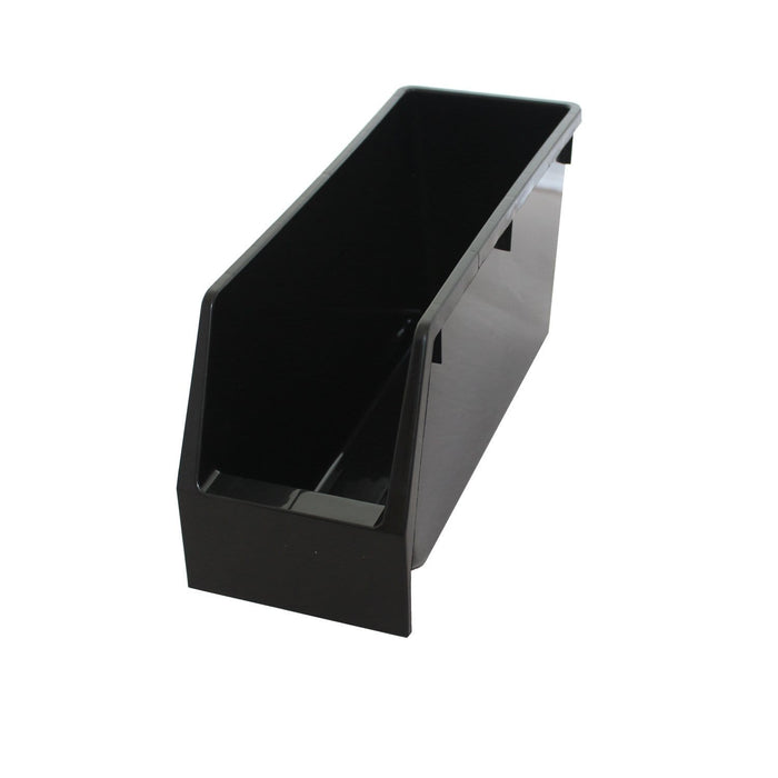 Narrow Black Recycled Kaddy Parts Storage Bin, Narrow Parts Bin Black (KB42), Filstorage