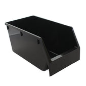 Large Black Recycled Parts Storage Bin 200mm H x 215mm W x 400mm D, Large Storage Bin Black (KB43), Filstorage