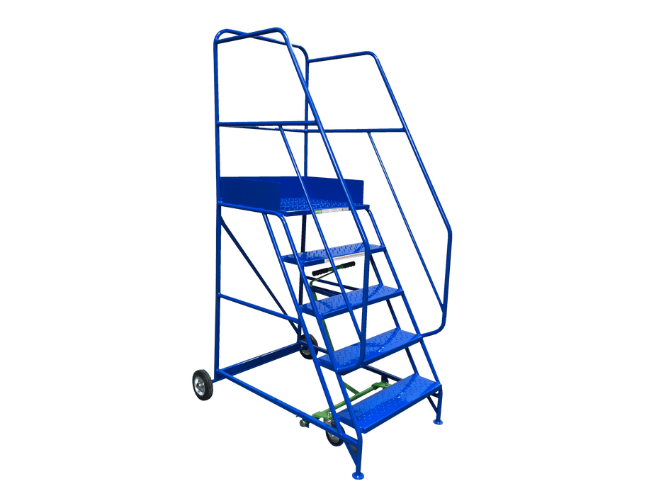 Heavy Duty Industrial Mobile Safety Warehouse Steps (5 -15 Tread Options), 5 / Blue RAL 5005, Filstorage