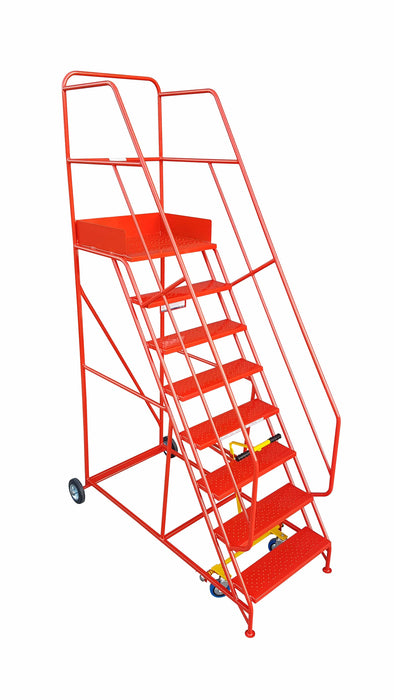 Heavy Duty Industrial Mobile Safety Warehouse Steps (5 -15 Tread Options), 5 / Blue RAL 5005, Filstorage