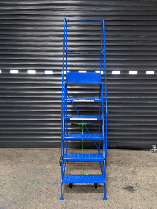 Lightweight Industrial Warehouse & Office Mobile Safety Steps (2 - 6 Tread options), 2 / Blue RAL 5005, Filstorage