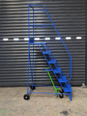 Lightweight Industrial Warehouse & Office Mobile Safety Steps (2 - 6 Tread options), 2 / Blue RAL 5005, Filstorage