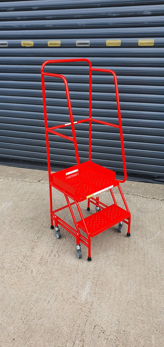 Narrow Aisle Pro Warehouse Mobile Safety Steps (2-8 Tread Options), 2 / Blue RAL 5005, Filstorage