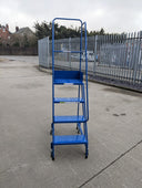 Narrow Aisle Pro Warehouse Mobile Safety Steps (2-8 Tread Options), 2 / Blue RAL 5005, Filstorage