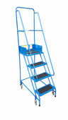 Narrow Aisle Pro Warehouse Mobile Safety Steps (2-8 Tread Options), 2 / Blue RAL 5005, Filstorage