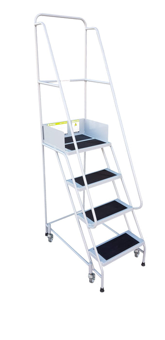 Narrow Aisle Pro Warehouse Mobile Safety Steps (2-8 Tread Options), 2 / Blue RAL 5005, Filstorage