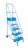 Narrow Aisle Pro Warehouse Mobile Safety Steps (2-8 Tread Options), 2 / Blue RAL 5005, Filstorage