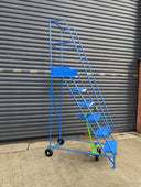 Narrow Aisle Pro Warehouse Mobile Safety Steps (2-8 Tread Options), 2 / Blue RAL 5005, Filstorage