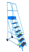 Narrow Aisle Pro Warehouse Mobile Safety Steps (2-8 Tread Options), 2 / Blue RAL 5005, Filstorage