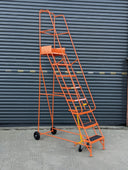 Narrow Aisle Pro Warehouse Mobile Safety Steps (2-8 Tread Options), 2 / Blue RAL 5005, Filstorage