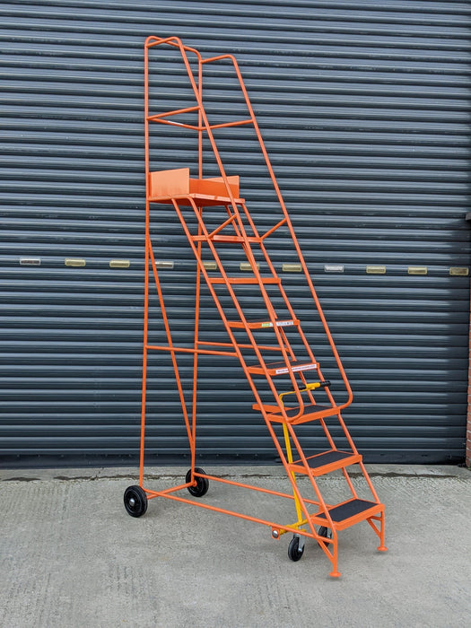 Narrow Aisle Pro Warehouse Mobile Safety Steps (2-8 Tread Options), 2 / Blue RAL 5005, Filstorage