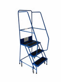 Lightweight Industrial Warehouse & Office Mobile Safety Steps (2 - 6 Tread options), 2 / Blue RAL 5005, Filstorage
