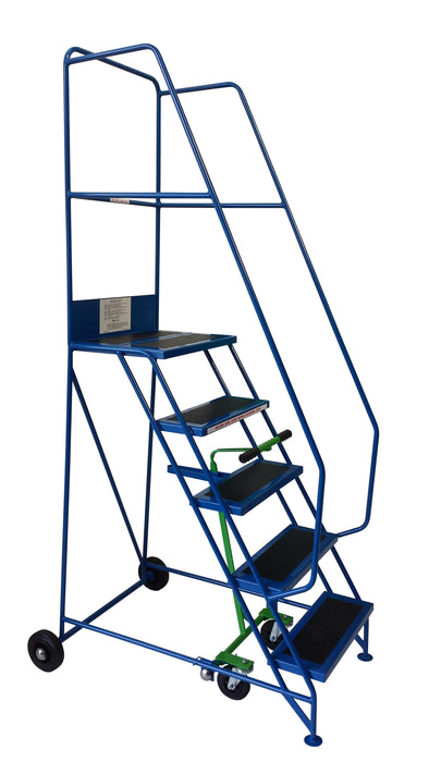 Lightweight Industrial Warehouse & Office Mobile Safety Steps (2 - 6 Tread options), 2 / Blue RAL 5005, Filstorage