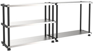 Steel & Plastic Shelving Unit 120kg per Level (2 variations), MP120, Filstorage
