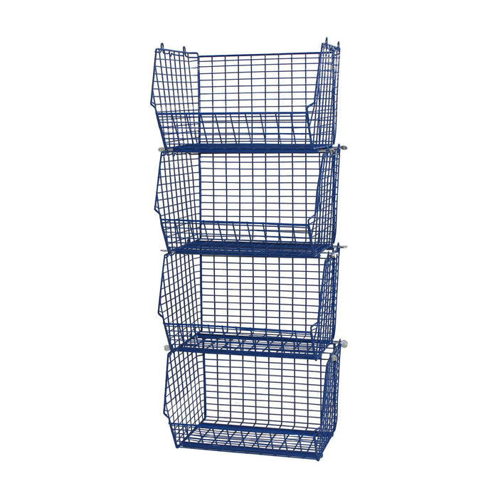 MT8 (small) Mobile Unit Complete 4 Baskets, BLUE MT8 Mobile Unit 4 Baskets, Filstorage