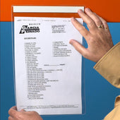 Clear Adhesive Document Pockets (Various Sizes), A3 Horizontal - Pack of 10, Filstorage