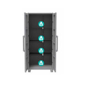 Heavy Duty Workshop Garage Cupboard Cabinet (Modular Pro4) - Filstorage