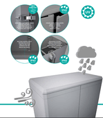 Heavy Duty Workshop Garage Cupboard Cabinet (Modular Pro4) - Filstorage