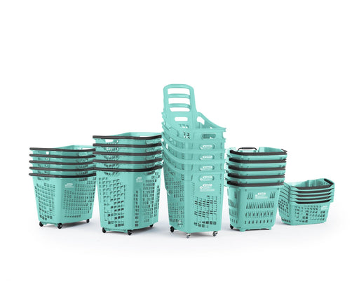 OCEANIS Plastic Shopping Trolley Basket 52L (Recycled Ocean Plastic), 52L Oceanis, Filstorage