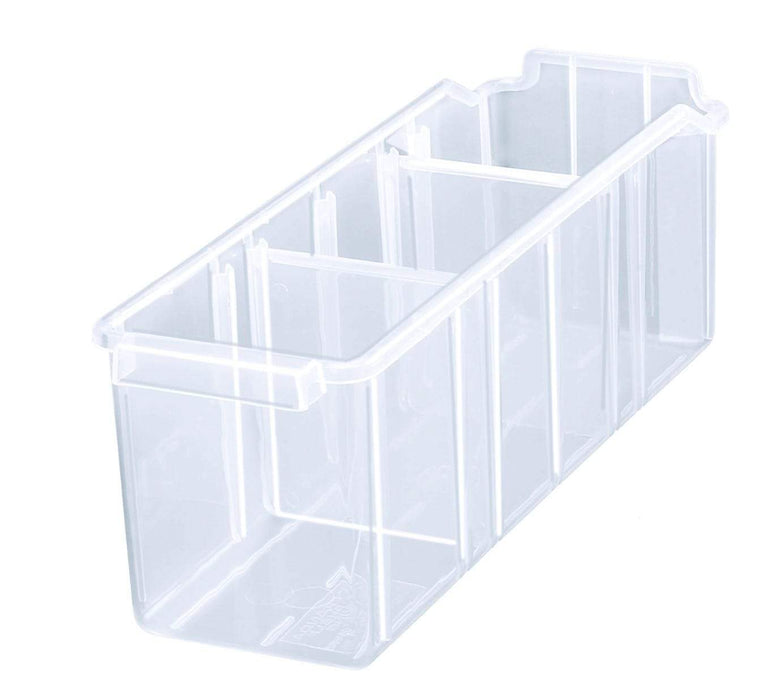 Clear Plastic Storage Box Organiser Under Sink Cupboard Wardrobe Container 110mm H, 403 (415x150x110), Filstorage