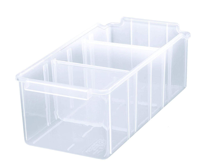 Clear Plastic Storage Box Organiser Under Sink Cupboard Wardrobe Container 110mm H, 403 (415x150x110), Filstorage