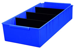 Large Plastic Storage Box Wardrobe & Cupboard Cosmetic Organiser Container 135mm H, 605 (615x300x135), Filstorage