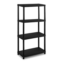 Solid Recycled Plastic Shelving 25kg UDL 4 Shelves 1320mm H x 600mm W x 300mm D