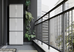 Rolling Space Modular Plastic Garage Cupboard Cabinet 1700mm H x 560mm W x 360mm D