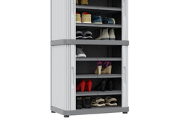 Rolling Space Modular2 Plastic Garage Cupboard Cabinet 1150mm H x 590mm W x 360mm D, Rolling Space Cab 2, Filstorage