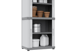 Rolling Space Modular Plastic Garage Cupboard Cabinet 1700mm H x 560mm W x 360mm D, Rolling Space Cab 3, Filstorage