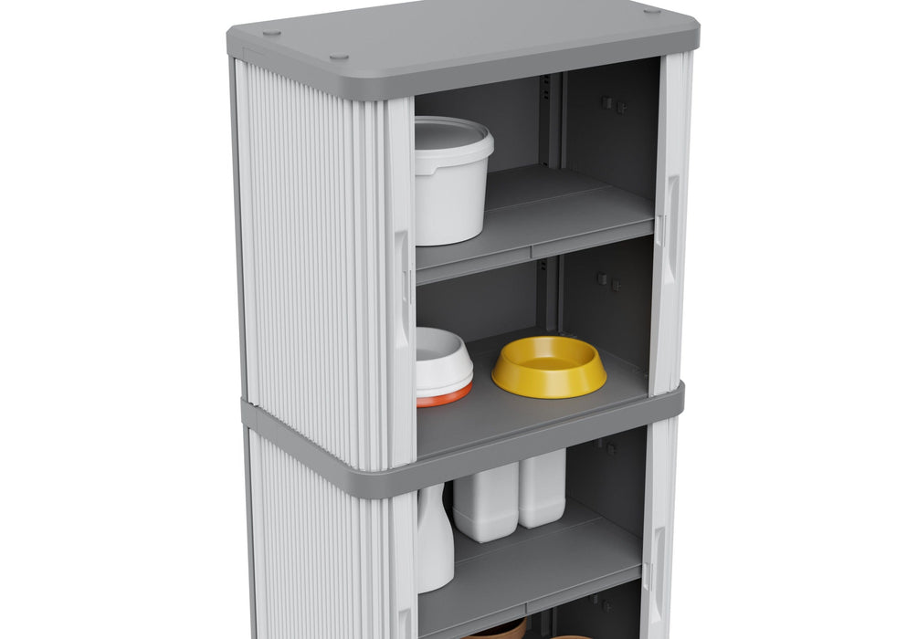 Rolling Space Modular2 Plastic Garage Cupboard Cabinet 1150mm H x 590mm W x 360mm D, Rolling Space Cab 2, Filstorage