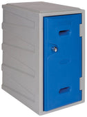 LK1 Plastic Locker 450mm H, 450mm High / Blue / Key Operated Lock, Filstorage