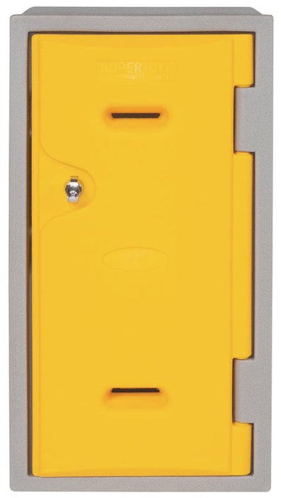 Offer: Set of 3 LK2 Plastic Locker 600mm H, 600mm High / Blue / Key Operated Lock, Filstorage