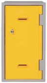 Offer: Set of 3 LK2 Plastic Locker 600mm H, 600mm High / Blue / Key Operated Lock, Filstorage