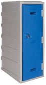Offer: Set of 4 LK3 Plastic Locker 900mm H, 900mm High / Blue / Key Operated Lock, Filstorage