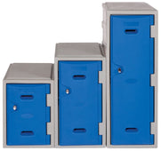 Bundle Offer: 28 x LK1 Plastic Locker 450mm H, 450mm High / Blue / Key Operated Lock, Filstorage
