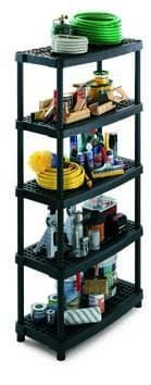 Vented Recycled Plastic Shelving 70kg 5 Level 1885mm H x 930mm W x 455mm D, 1836/5, Filstorage