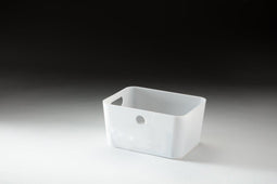 Type 1 Small Plastic Storage Box Organiser Container (pack of 5) 1.7L, Brilliant White, Filstorage