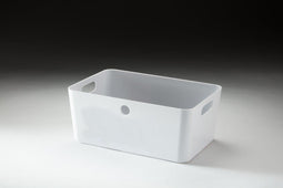 Type 2 Medium Plastic Storage Box Organiser Container (pack of 5) 4.5L, Brilliant White, Filstorage