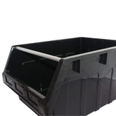 Large Stack & Nest Bin Supra 8 Stacking Storage Bin - Black 300mm H x 425mm W x 600mm D, FBSUP8 RECY, Filstorage