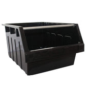Large Stack & Nest Bin Supra 8 Stacking Storage Bin - Black 300mm H x 425mm W x 600mm D, FBSUP8 RECY, Filstorage