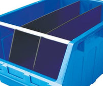 Large Stack & Nest Bin Supra 8 Stacking Storage Bin - BLUE 300mm H x 425mm W x 600mm D, Supra Divider, Filstorage