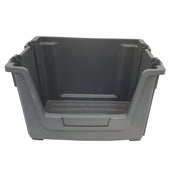Grey Large Open Front Stacking Storage Pick Bin Containers 50L, Default Title, Filstorage