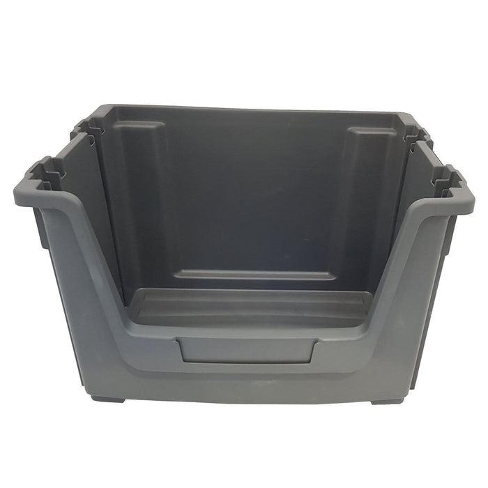 Large Open Front Stacking Storage Picking Wall - Grey, 12 Bin Wall, Filstorage