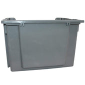 Grey Large Open Front Stacking Storage Pick Bin Containers 50L, Default Title, Filstorage