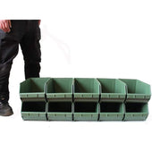 Pack of 10 x Interconnecting Union Storage Bin D, Union D, Filstorage