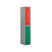 LK3 Plastic Locker 900mm H, 900mm High / Blue / Key Operated Lock, Filstorage