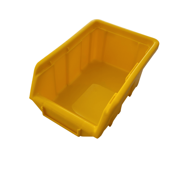 Yellow Stackable Plastic Storage Parts Bins (5 sizes), FB0, Filstorage