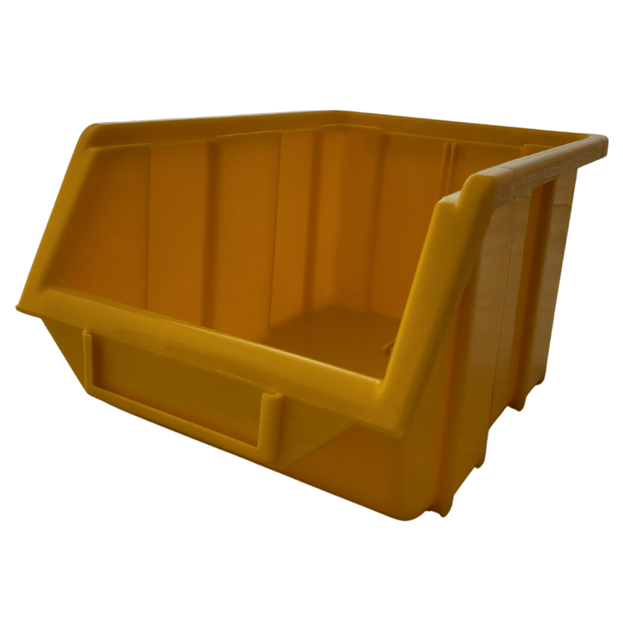 Yellow Stackable Plastic Storage Parts Bins (5 sizes), FB0, Filstorage