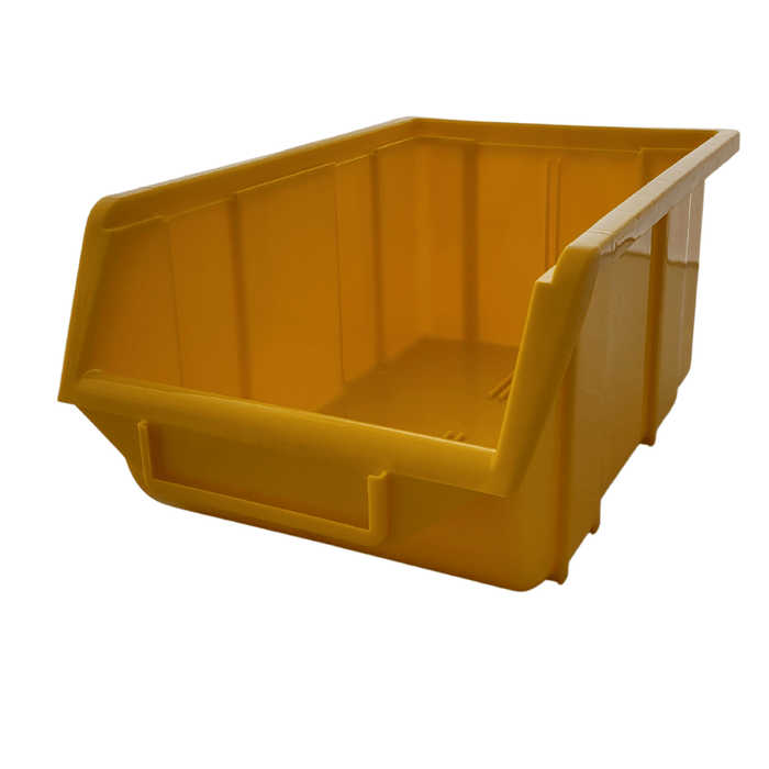 Yellow Stackable Plastic Storage Parts Bins (5 sizes), FB0, Filstorage